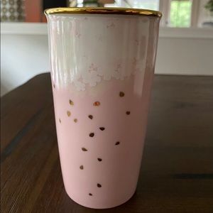 Pink Cherry Blossom Starbucks travel mug